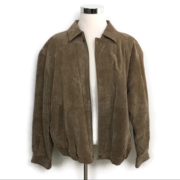 100% Suede Leather CAMBRIDGE Bomber Jacket! - Picture 1 of 8